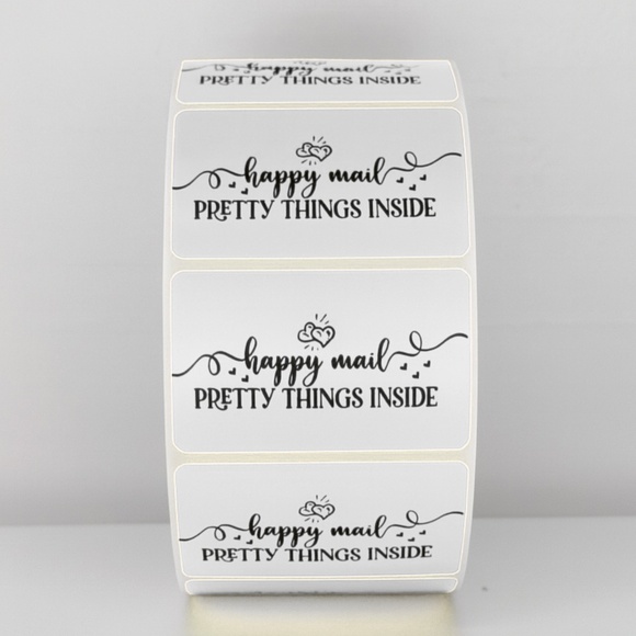 Happy Mail Stickers | Pretty Things Inside Labels | Cute Packaging stickers - Picture 8 of 11